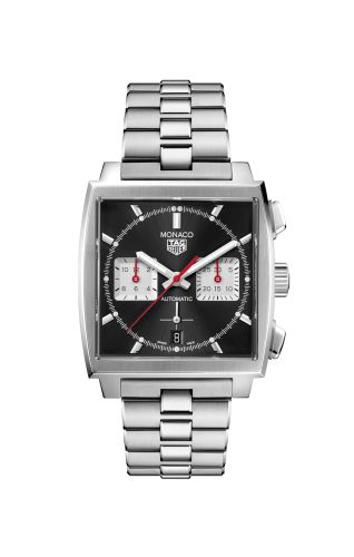 TAG Heuer Monaco Calibre Heuer 02 Stainless Steel / Black / Bracelet